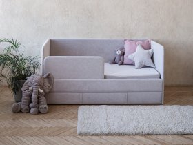 Диван-кровать Happy (светло-серый) в Красном Яре - krasnyj-yar.mebel-nsk.ru | фото