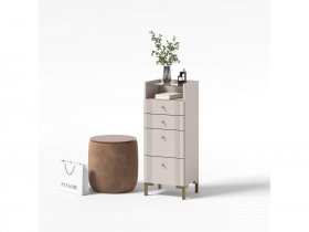 Комод 4 ящика КМ2 Одетта (дуб эндгрей/меланж) в Красном Яре - krasnyj-yar.mebel-nsk.ru | фото