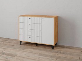 Комод «Катрин-13» (дуб крафт золотой/карбон фарфор) в Красном Яре - krasnyj-yar.mebel-nsk.ru | фото