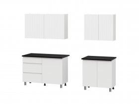 Кухонный гарнитур Эккервуд (2,0м) (SAFE) (белый) в Красном Яре - krasnyj-yar.mebel-nsk.ru | фото