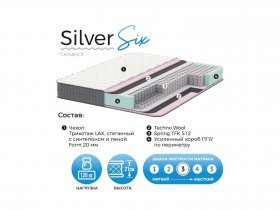 Матрас Silver Six в Красном Яре - krasnyj-yar.mebel-nsk.ru | фото