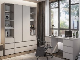 Модульная детская Люмо (кашемир) в Красном Яре - krasnyj-yar.mebel-nsk.ru | фото
