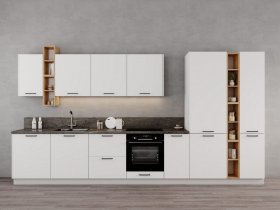 Модульная кухня Фортуна (белый) в Красном Яре - krasnyj-yar.mebel-nsk.ru | фото