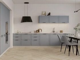 Модульная кухня Перо 3,4м (блю) в Красном Яре - krasnyj-yar.mebel-nsk.ru | фото