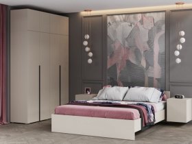 Модульная спальня Айри (кашемир) в Красном Яре - krasnyj-yar.mebel-nsk.ru | фото