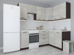 Модульная угловая кухня 1,4м*2,1м Лада (пикард) в Красном Яре - krasnyj-yar.mebel-nsk.ru | фото