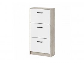 Обувница ОБ-2 Вега (дуб крафт серый/белый) в Красном Яре - krasnyj-yar.mebel-nsk.ru | фото