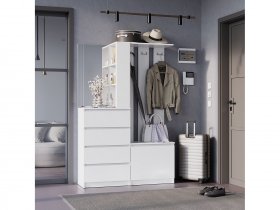 Прихожая Симпл ПР-04 (белый) в Красном Яре - krasnyj-yar.mebel-nsk.ru | фото