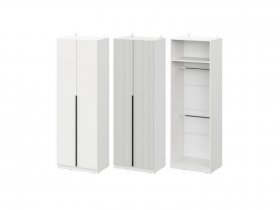 Шкаф ШК-75 Эккервуд (белый) в Красном Яре - krasnyj-yar.mebel-nsk.ru | фото