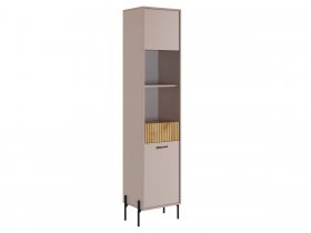 Стеллаж Доминика (кашемир/дуб крафт золотой) в Красном Яре - krasnyj-yar.mebel-nsk.ru | фото