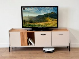 Тумба 2 Доминика (кашемир/дуб крафт золотой) в Красном Яре - krasnyj-yar.mebel-nsk.ru | фото