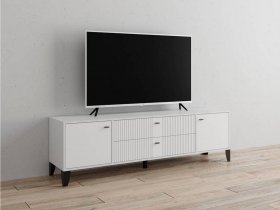 Тумба под ТВ Парус-10 (белый/белый снег) в Красном Яре - krasnyj-yar.mebel-nsk.ru | фото