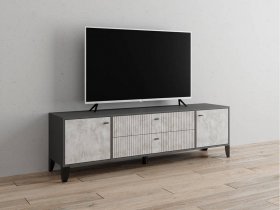 Тумба под ТВ Парус-10 (графит/мальта) в Красном Яре - krasnyj-yar.mebel-nsk.ru | фото
